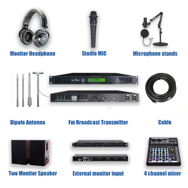 300W Touch Screen FM Transmitter Basic Kit