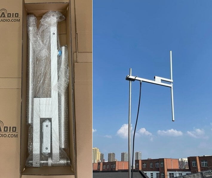 FM antenna installed too low on building