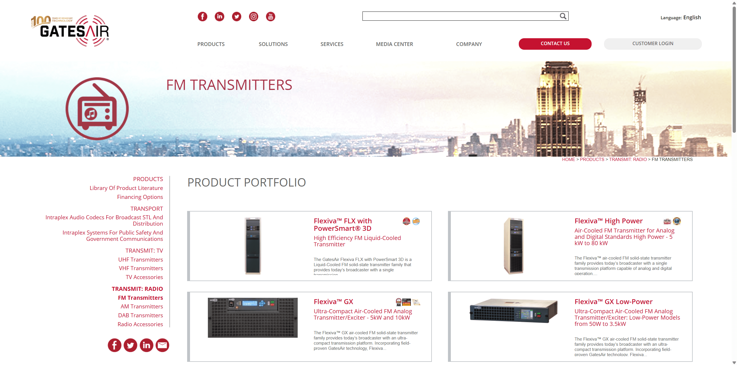 GatesAir professional FM transmitter