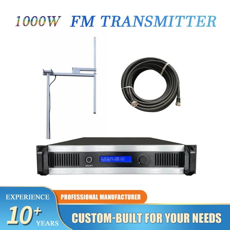 RS 1000W professional FM transmitter Mexican regional broadcasting