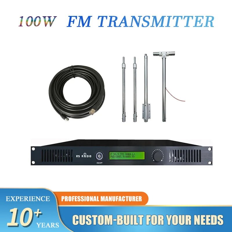RS 100W compact FM transmitter Mexican broadcasters