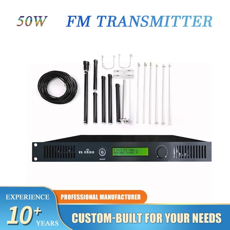 RS 50W portable FM transmitter Mexican events