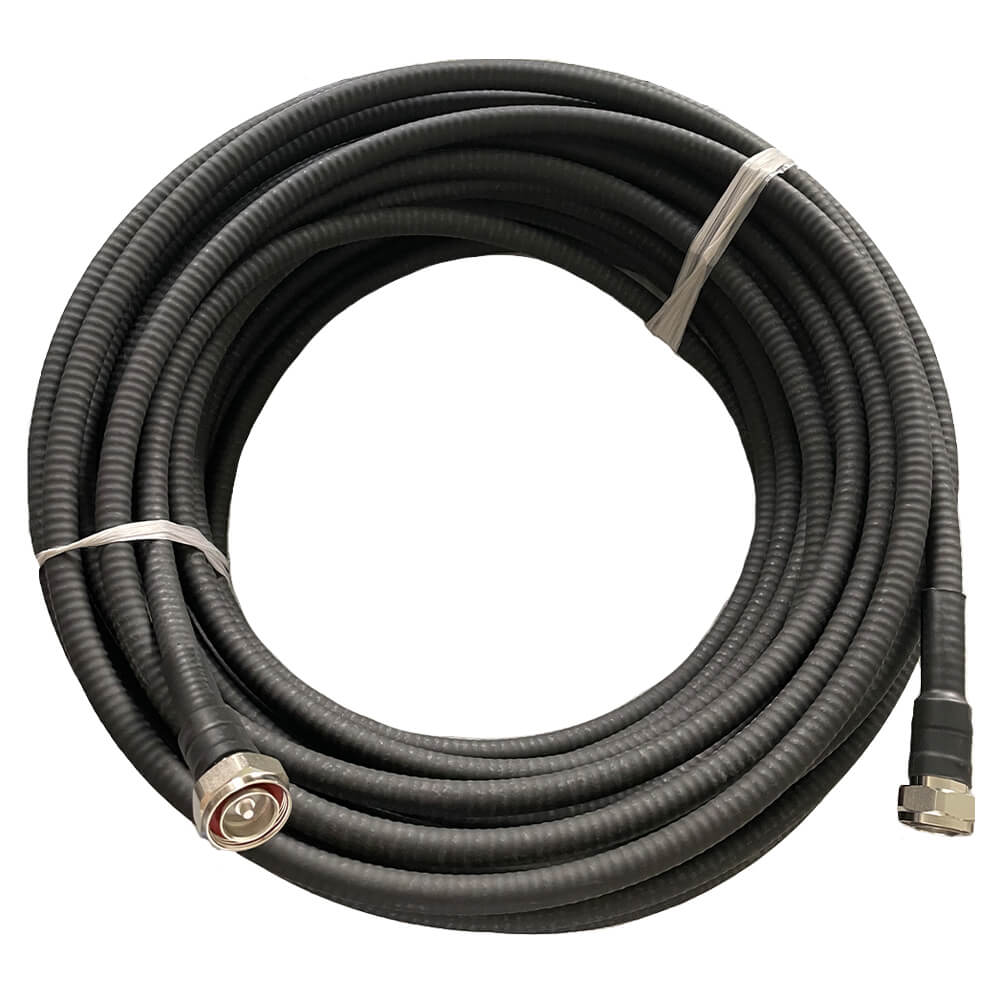 30 meters 1∕2 coaxial feeder cables with connectors