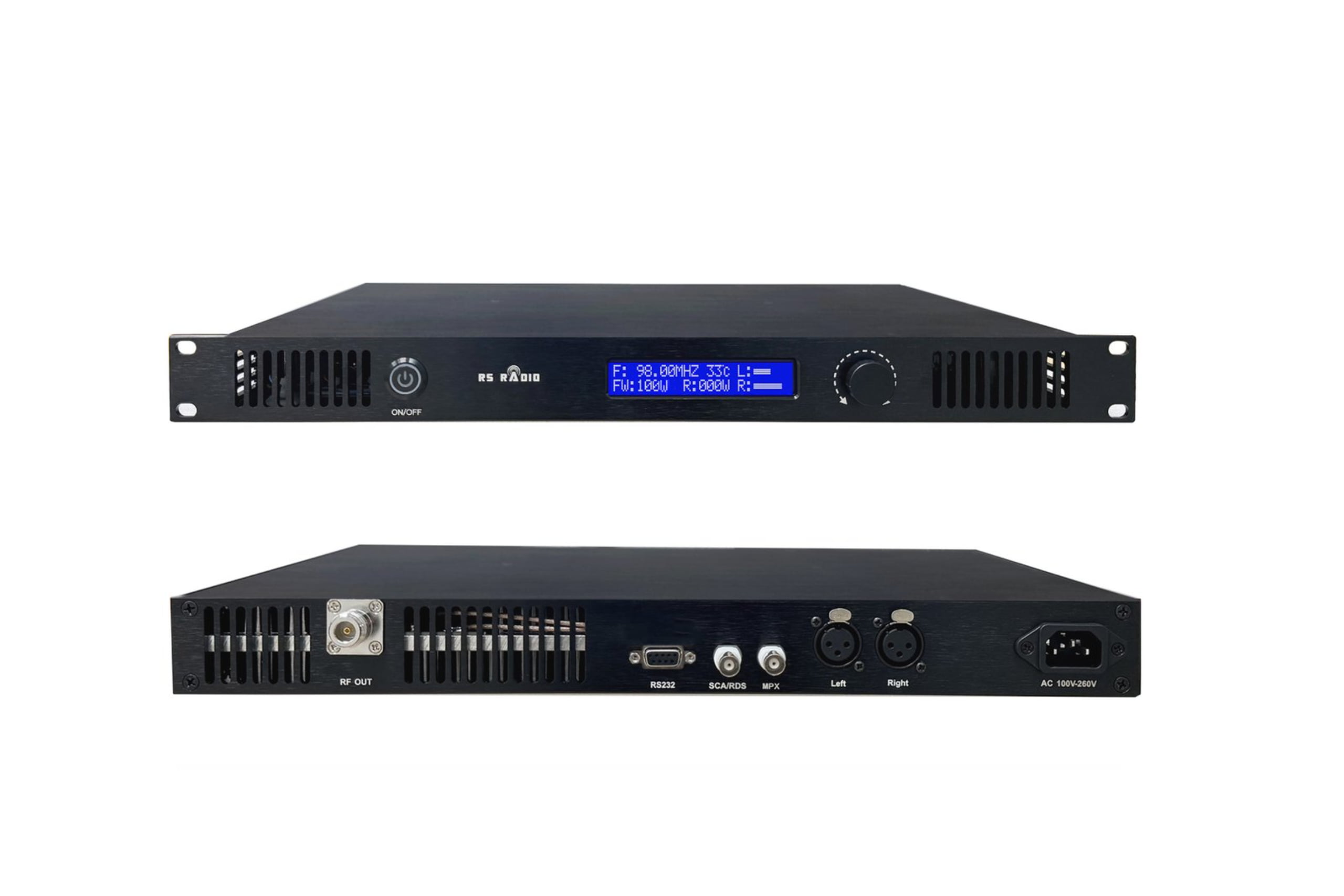 1U Series 50W to 200W FM Transmitter
