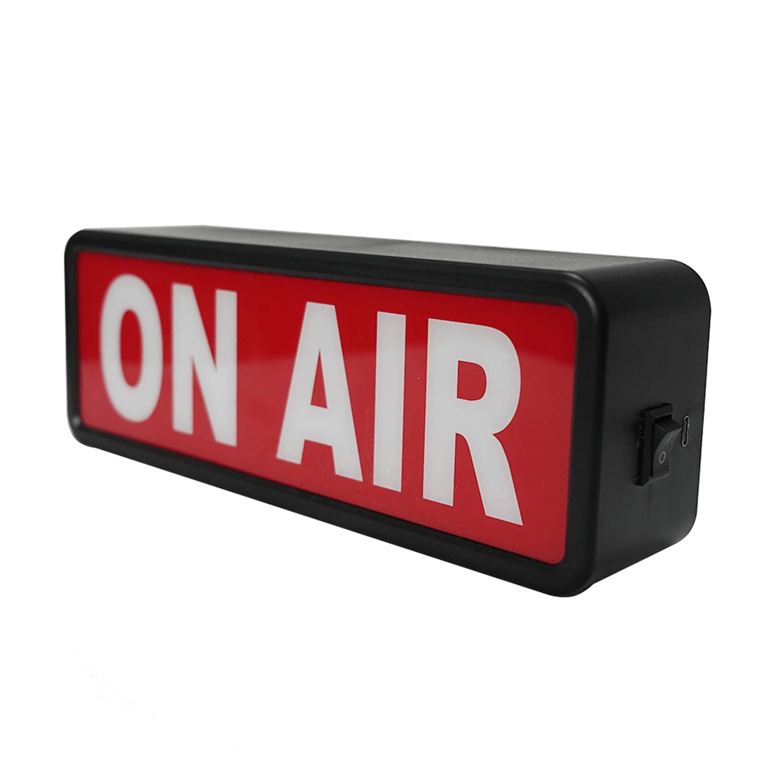 On-air warning light for broadcast studio