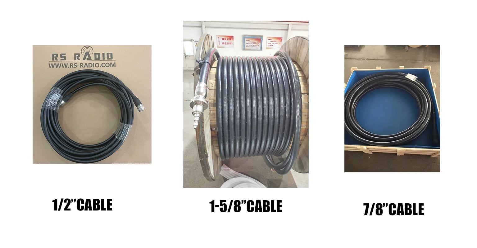 Coaxial feedline cable for FM transmitter