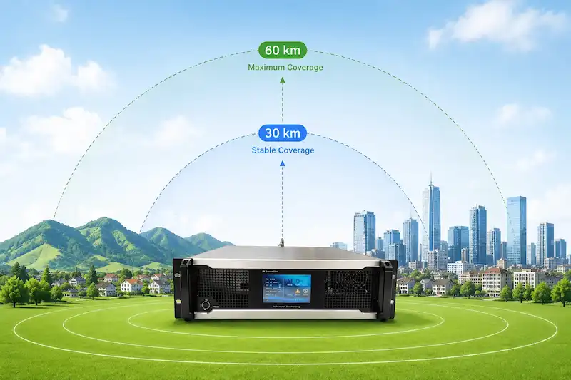 FM broadcast transmission tower