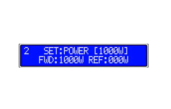 Adjustable RF Power Output feature