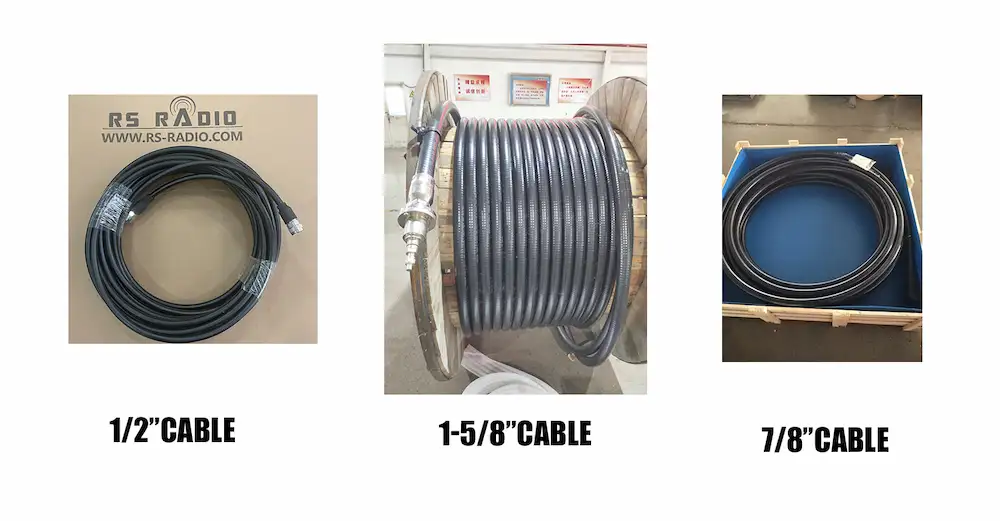 Low-loss coaxial cable for FM transmitter