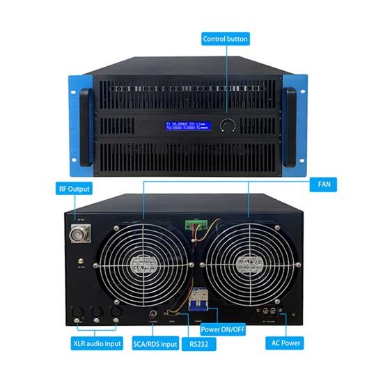 300-6000W FM transmitter
