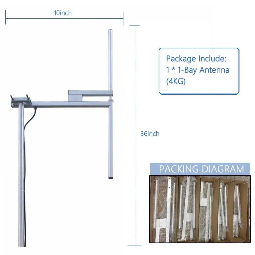 1-Bay Dipole Antenna for FM Broadcasting