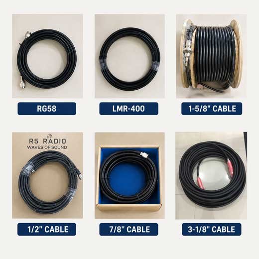 Custom engineered FM broadcast cable system