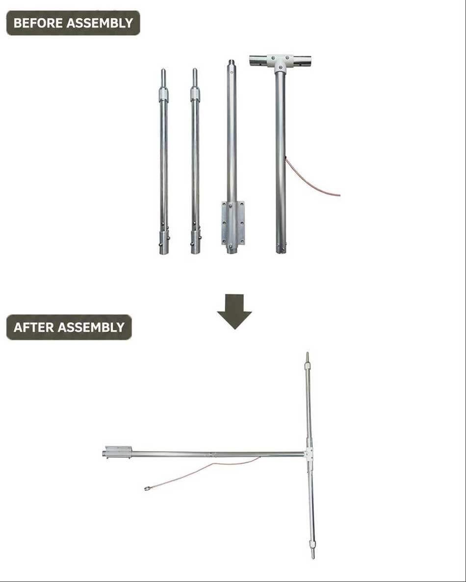 FM broadcast antenna for 200W transmitter