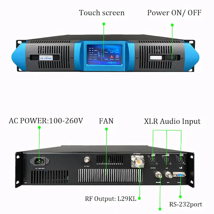 300-2000W FM transmitter