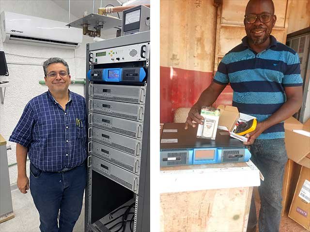 Community DAB+ radio station equipment installed by a local broadcaster